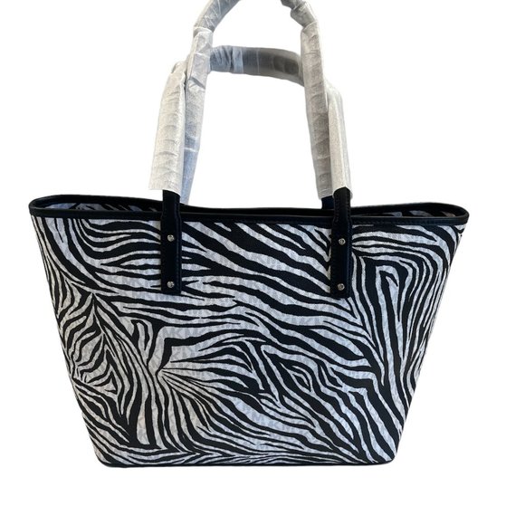 Michael Kors Carter Large Tote Bag - Zebra Print - Designer - NWT - Picture 7 of 7